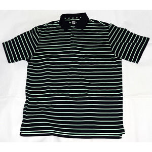 FootJoy‎ Men's Short Sleeve Golf Polo Striped Shirt Size XL